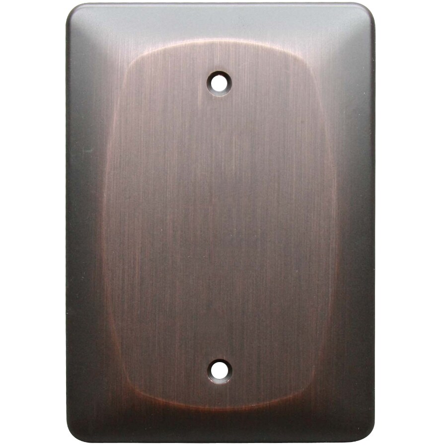Allen + roth 1Gang Dark OilRubbed Bronze Wall Plate at