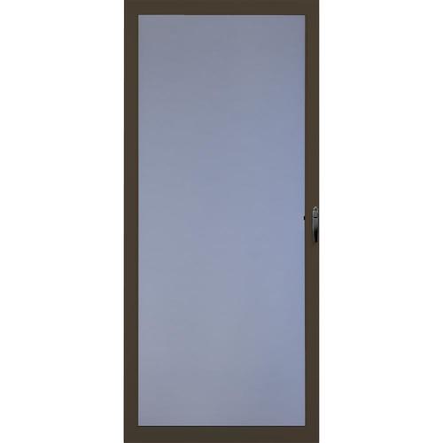 Springfield Brown Full View Aluminum Storm Door Common 36 In X 81 In Actual 35 875 In X 80 In