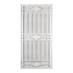 Security Doors At Lowes Gatehouse Cherokee White Steel Surface Mount Single Security Door Common 32 In X