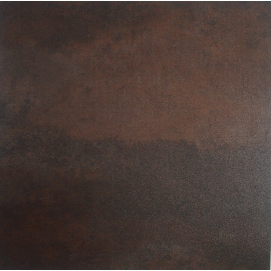 Style Selections 1 Piece 12 In X 12 In Rust Stained Peel And Stick