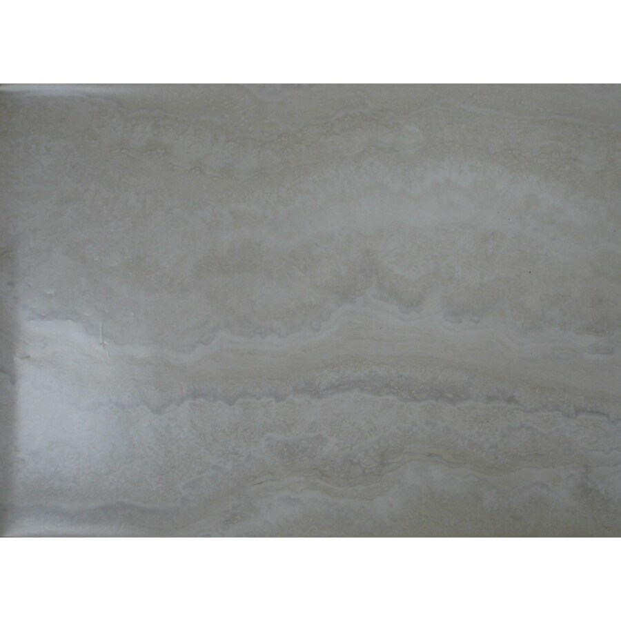 Shop Style Selections 12in x 24in Groutable Oyster PeelandStick Travertine Residential Vinyl