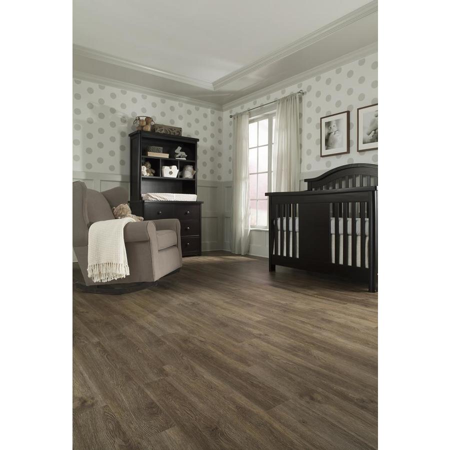 STAINMASTER 10-Piece 5.74-in X 47.74-in Burnished Oak- Fawn Luxury ...