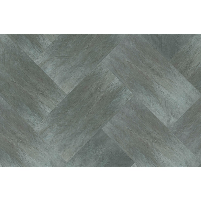 Style Selections Symphony Gray 12in x 24in Groutable Water Resistant Peel and Stick Luxury