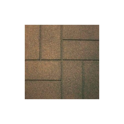 Garden Plus 16in L x16in W Rubber Brown Paver at