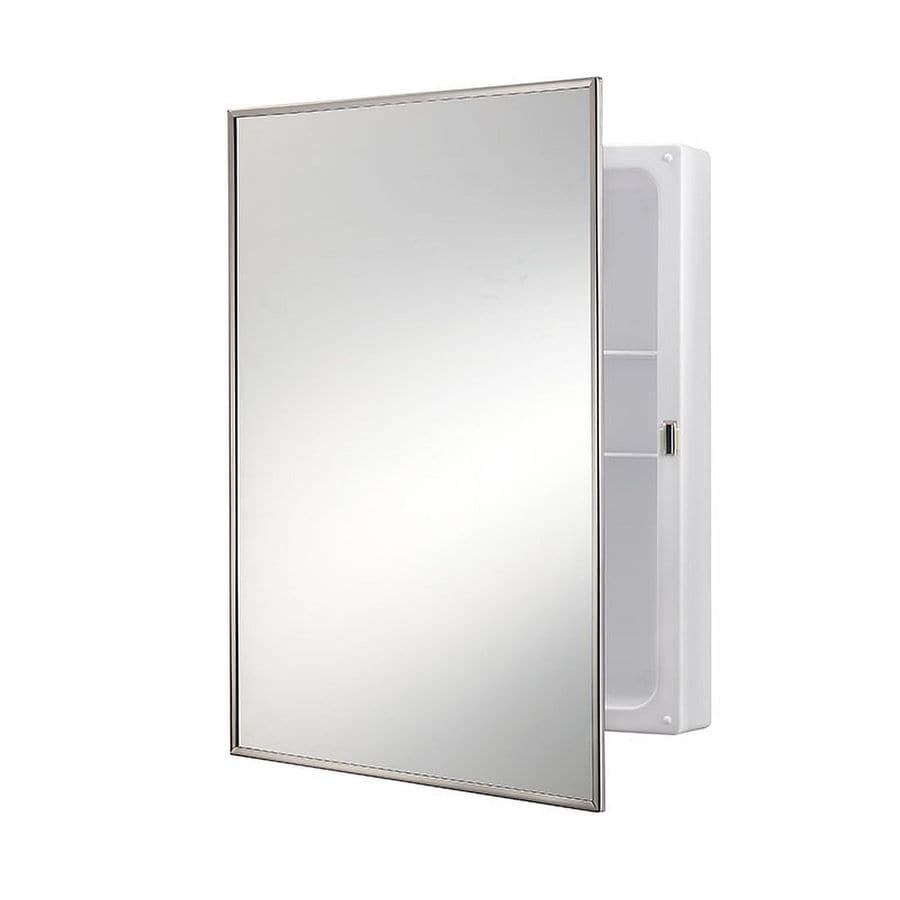 16 In X 20 In Rectangle Surface Recessed Mirrored Medicine Cabinet In The Medicine Cabinets Department At Lowes Com