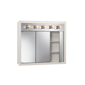 Shop Medicine Cabinets at Lowes.com - Jensen Granville 36-in x 30-in Rectangle Surface Poplar Mirrored  Particleboard Medicine Cabinet
