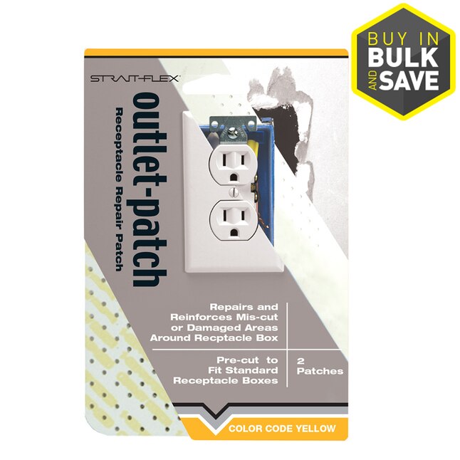 Strait Flex 4 3 In X 6 1 Outlet Patch Drywall Repair Kit At Lowes Com