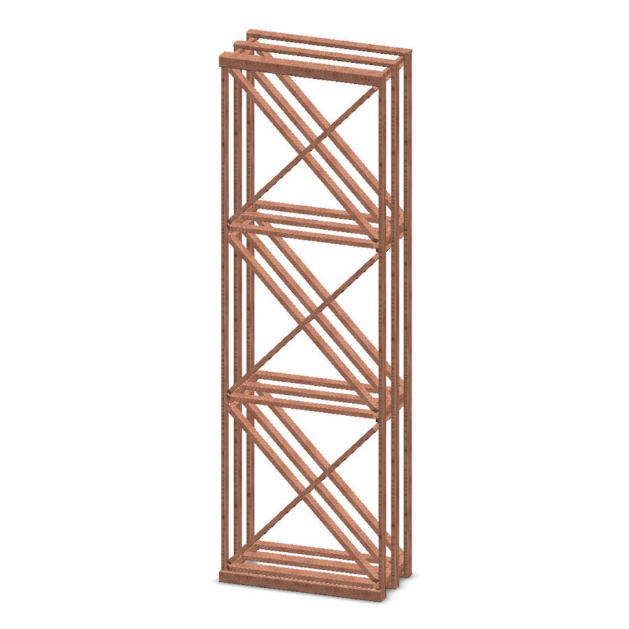 Vinotemp RACK-XBIN-PR X-Bin Wine Rack Kit - Premium Redwood