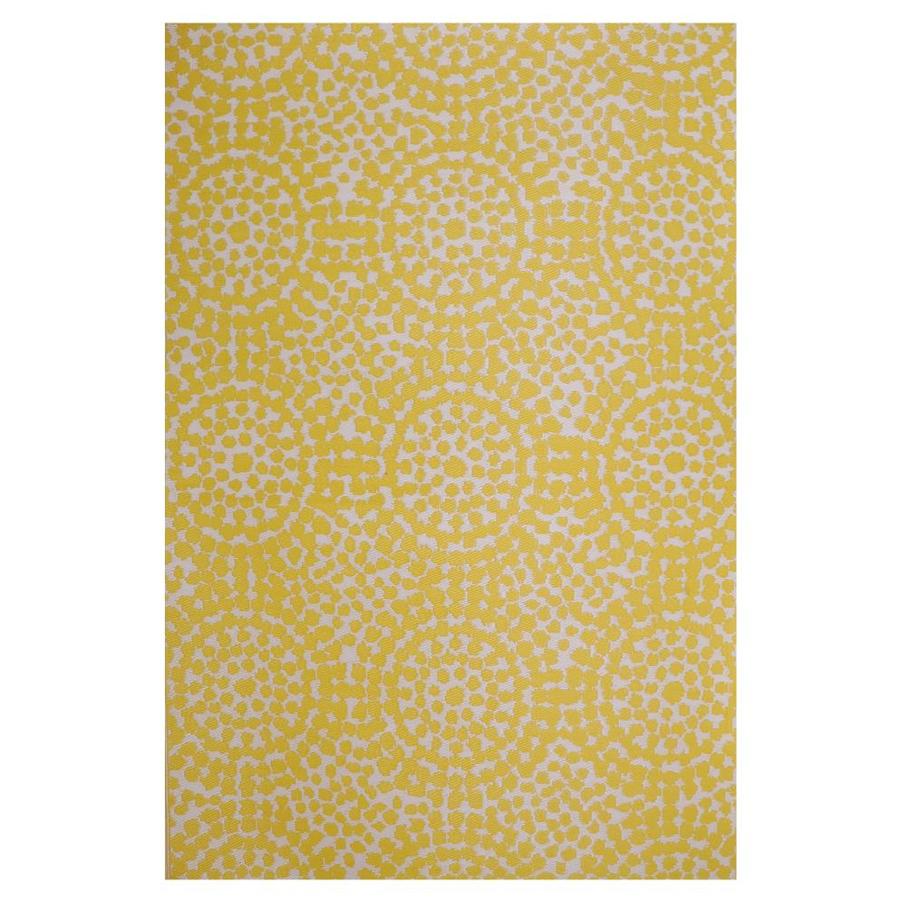 Garden Treasures Gt Patio Mat Yellow Rectangular Indoor Outdoor