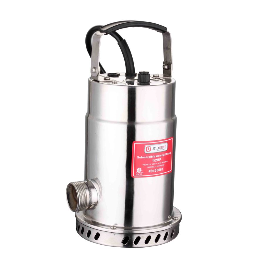 Utilitech 0 5 Hp Stainless Steel Waterfall Pump At Lowes Utilitech 0 5 Hp Stainless Steel Waterfall Pump