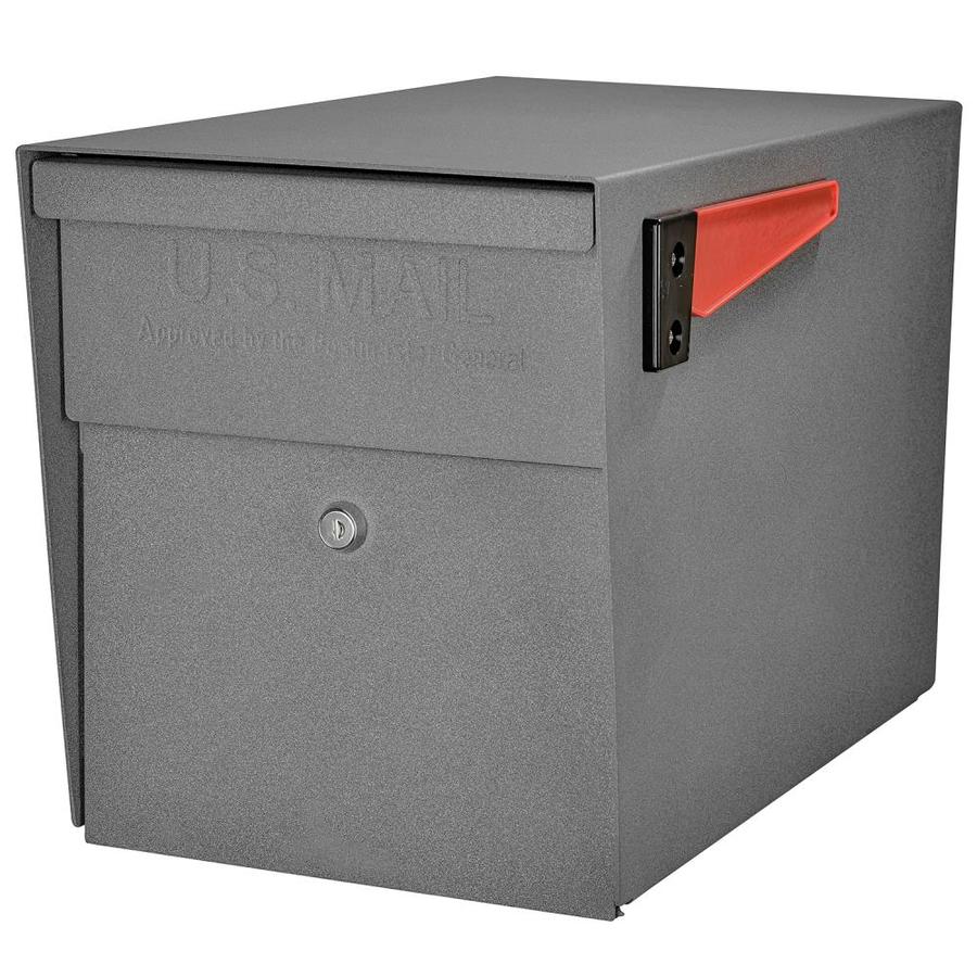 Curbside 1125 In W X 1375 In H Metal Granite Post Mount Mailbox