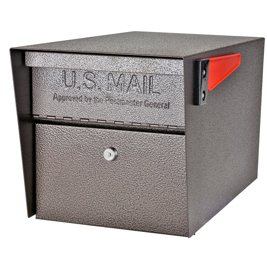 Mailbo At Lowes Mail Boss Manager 10 75 In W X 11 25 H Metal Bronze Post