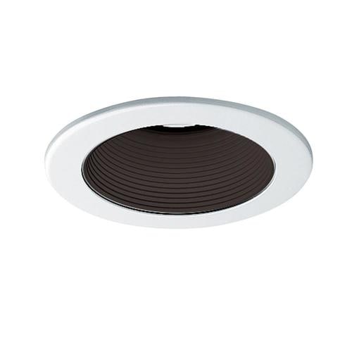 Juno Black/White Baffle Recessed Light Trim (Fits Housing Diameter 4
