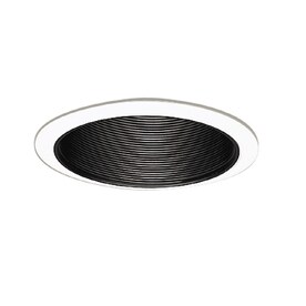 Halo Black Baffle Recessed Light Trim (Fits Housing Diameter: 6-in)