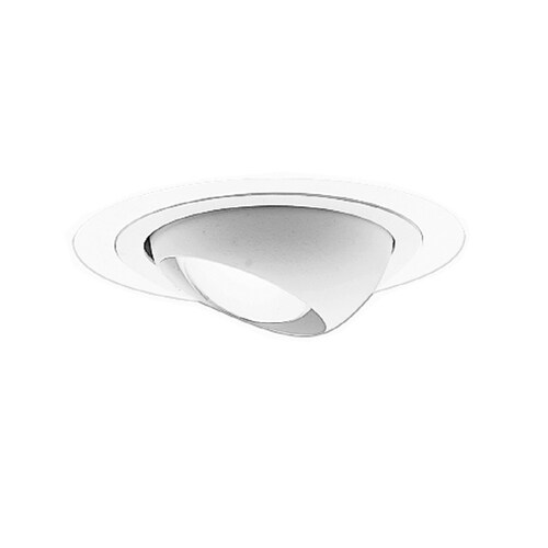 White Eyeball Recessed Light Trim Fits Housing Diameter 4 In