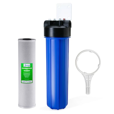 Ispring 2 Stage 20 In Blue Whole House Water Filter 1 Npt Blue Whole House Water Filter