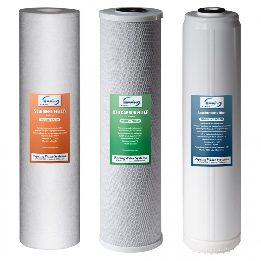 iSpring 6 Month Big Blue Whole House Water Filter 3Pack Set Whole