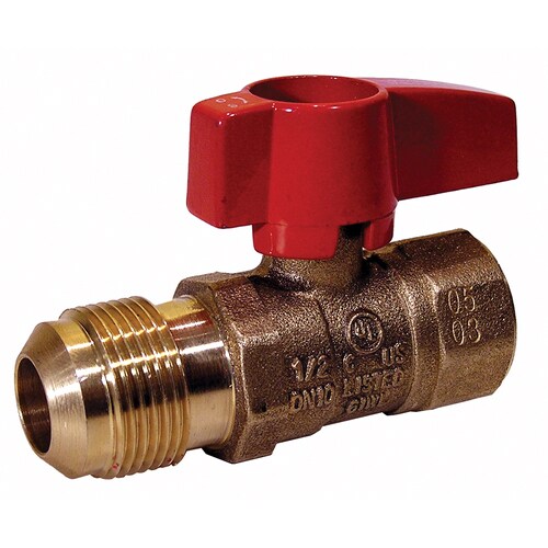 Dormont 91-Pack Brass 1/2-in Compression x 1/2-in FNPT Quarter Turn ...