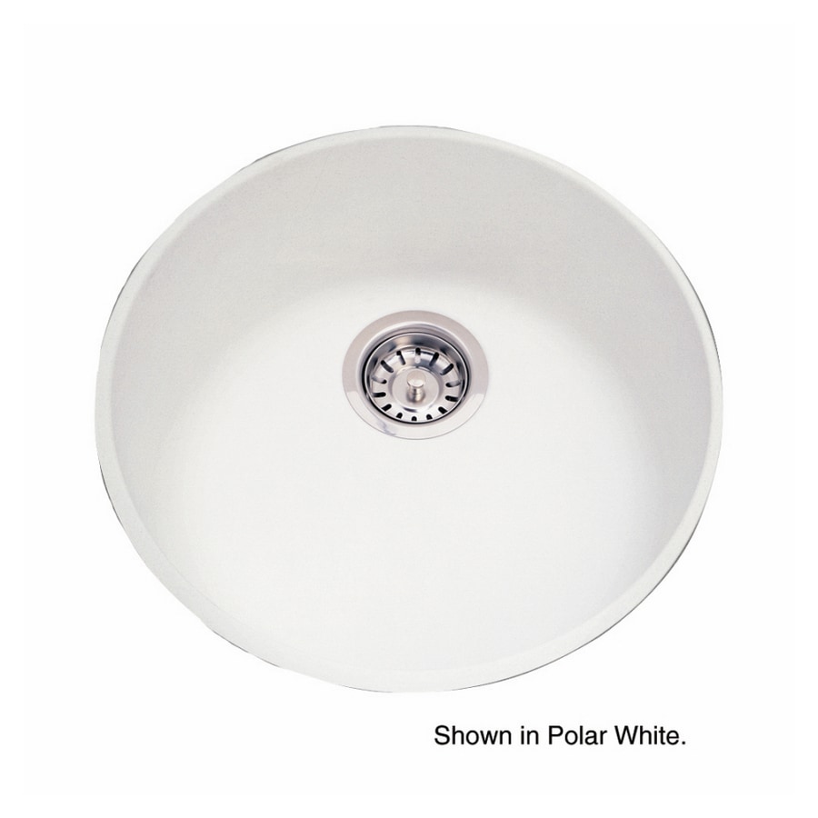 Kindred Round Composite Granite Undermount Prep Sink At