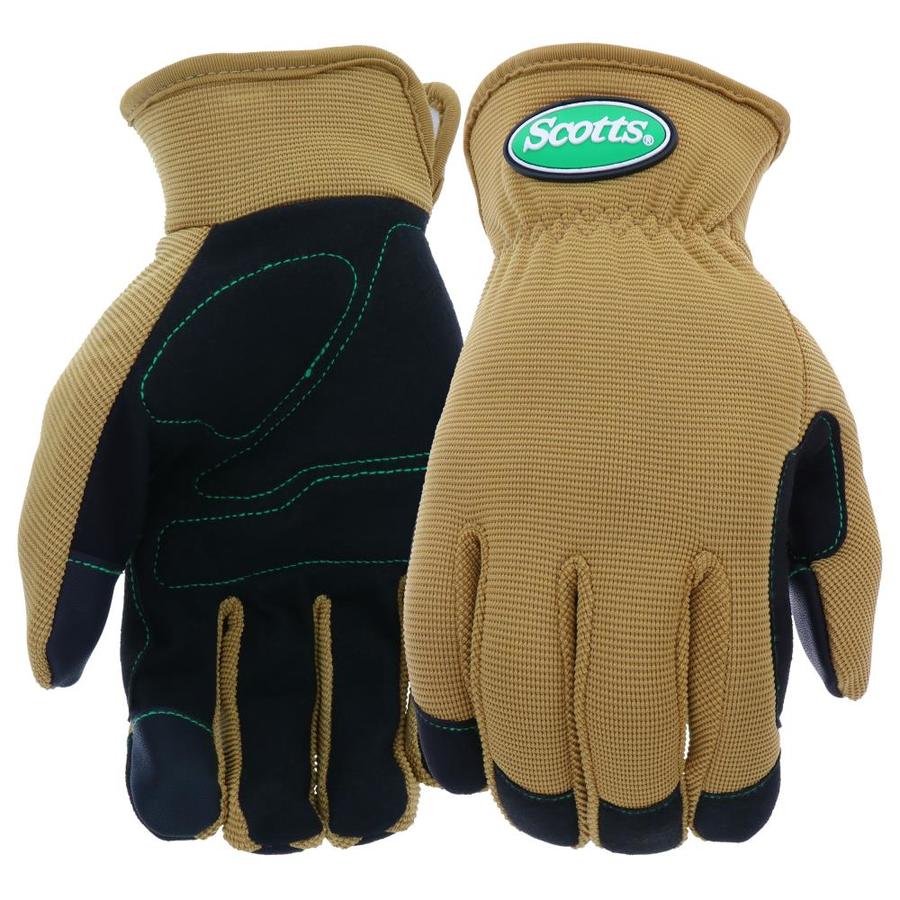 Scotts Medium Womens Synthetic Leather Mechanics Gloves in the Work ...