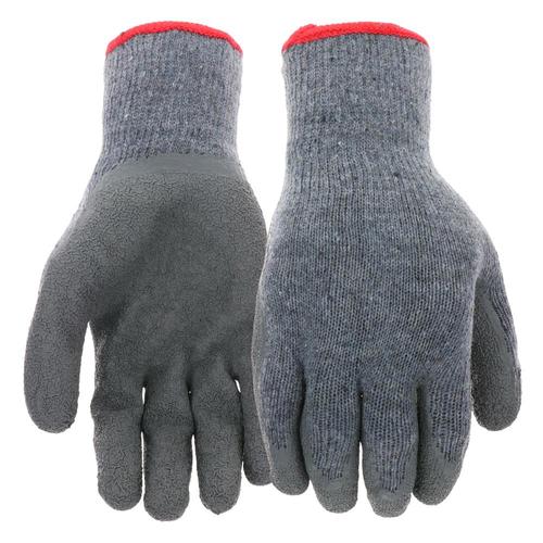Blue Hawk Mens Poly/Cotton Latex Dipped Gloves, Large in the Work