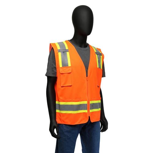 West Chester Large Orange Polyester High Visibility Ansi Compliant Reflective Safety Vest At Lowes Ansi Compliant Reflective Safety Vest