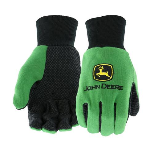 John Deere Unisex Cotton Utility Gloves, Child in the Work Gloves