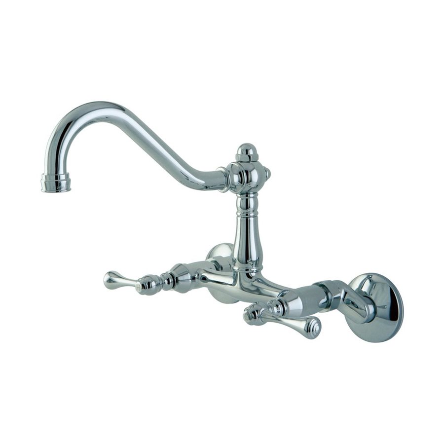 Elements of Design Hot Springs Chrome 2handle Wall Mount Bridge Kitchen Faucet at
