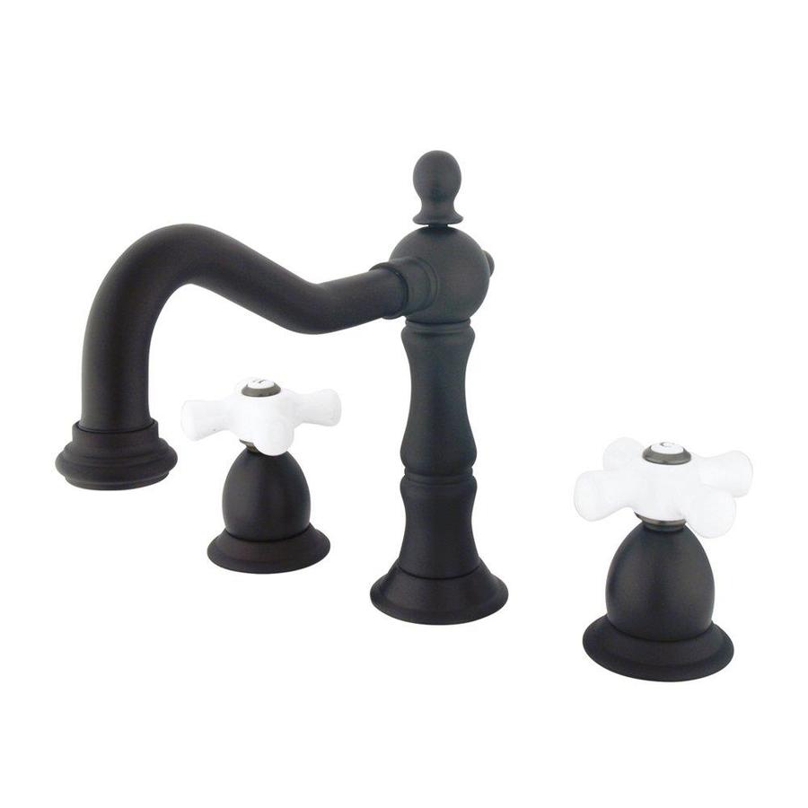 Elements Of Design Oil Rubbed Bronze 2 Handle Widespread Bathroom Sink Faucet With Drain At 0127