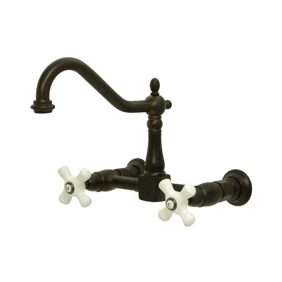 Elements Of Design Oil Rubbed Bronze 2 Handle Wall Mount Bridge