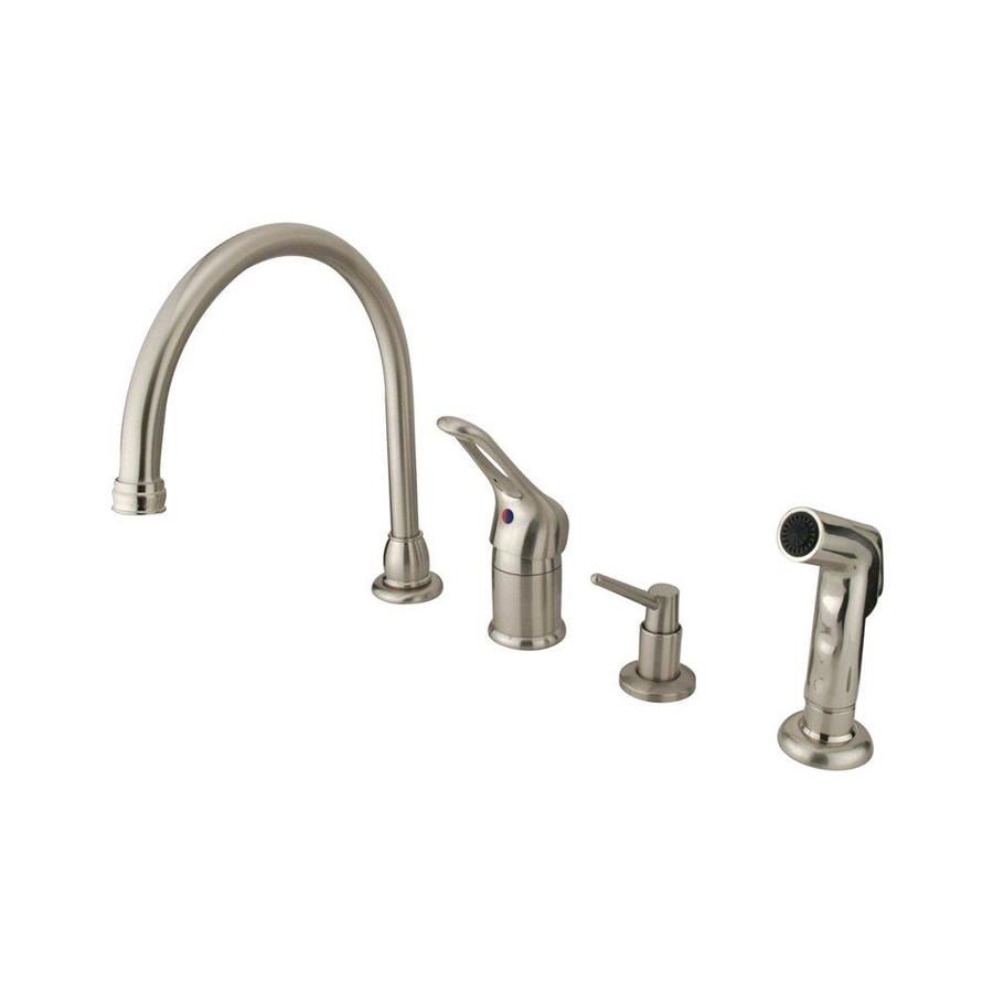 Elements Of Design Satin Nickel 1 Handle Deck Mount High Arc