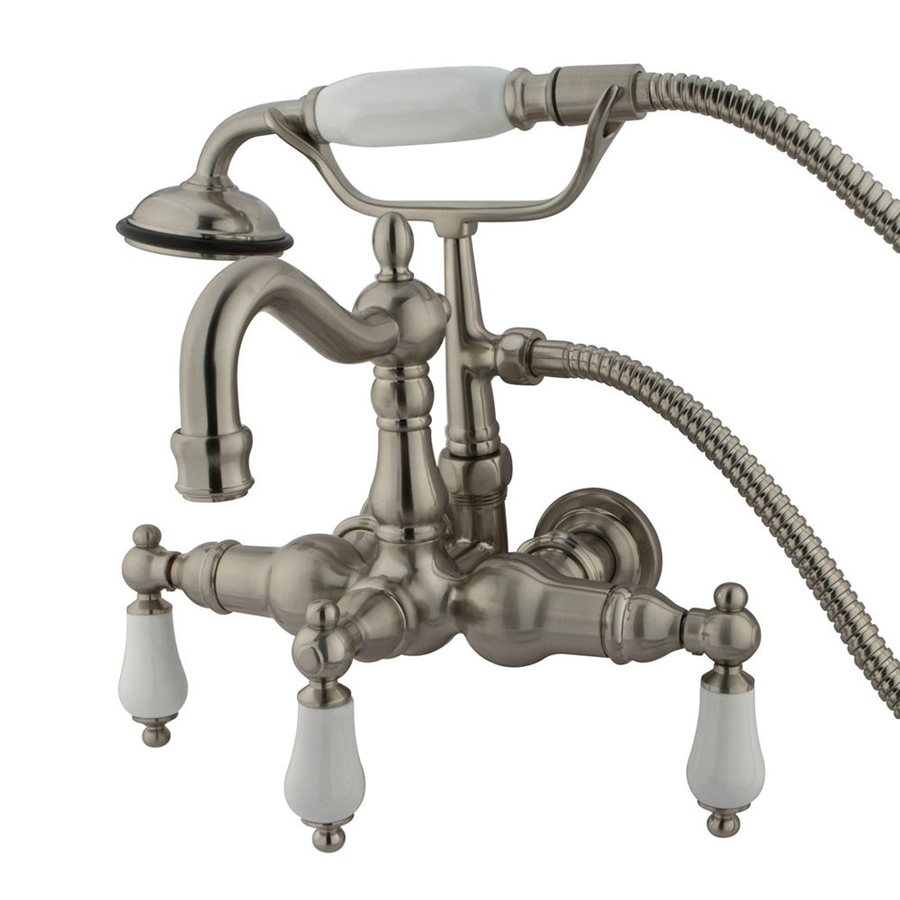 Elements Of Design Hot Springs Satin Nickel 3 Handle Wall