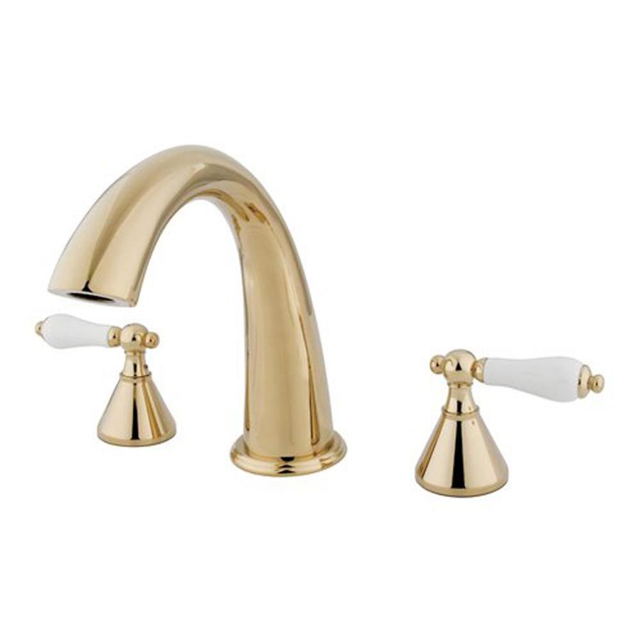 Elements of Design Polished brass 2Handle Deck Mount Roman Bathtub