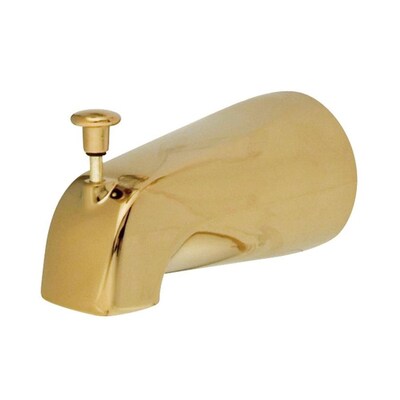 Elements Of Design Polished Brass Bathtub Spout With Diverter At