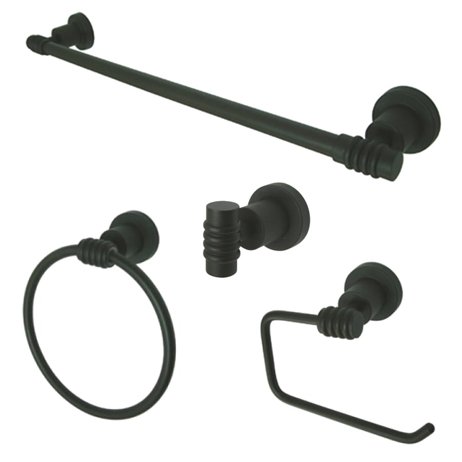 Kingston Brass 4Piece Milano OilRubbed Bronze Decorative Bathroom