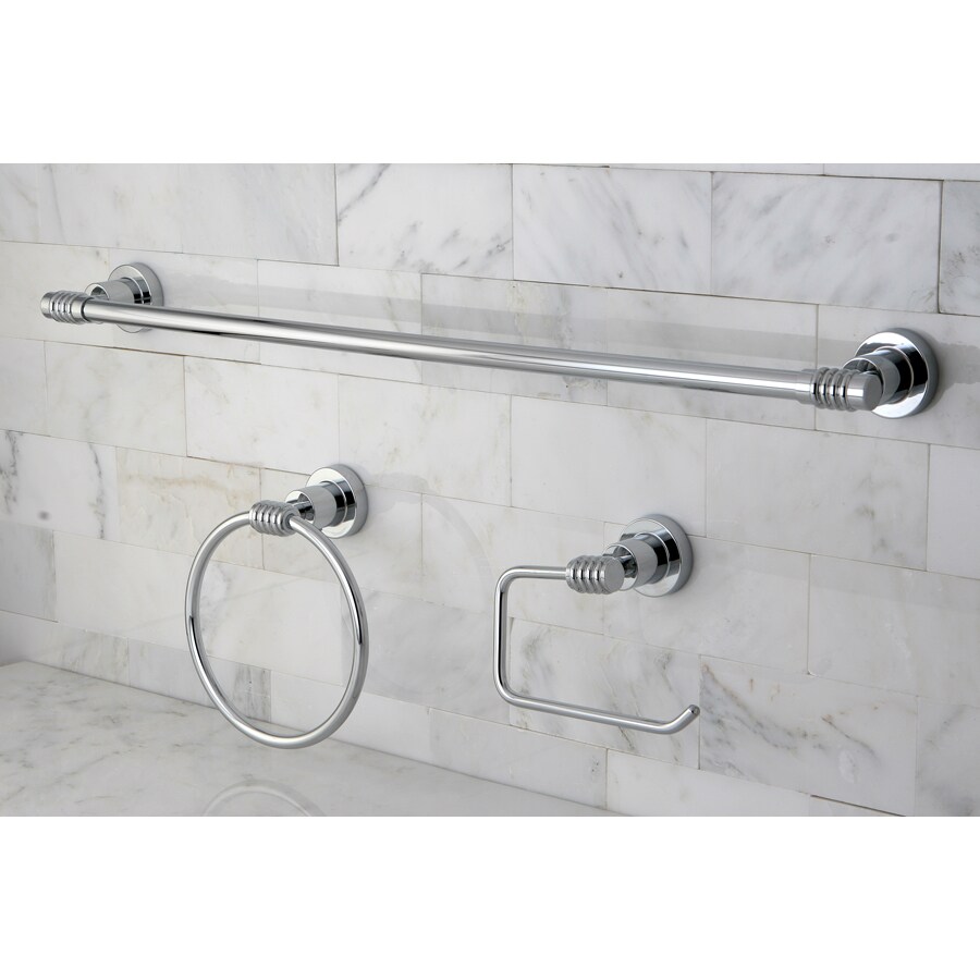 Kingston Brass 3-Piece Milano Polished Chrome Decorative Bathroom ...