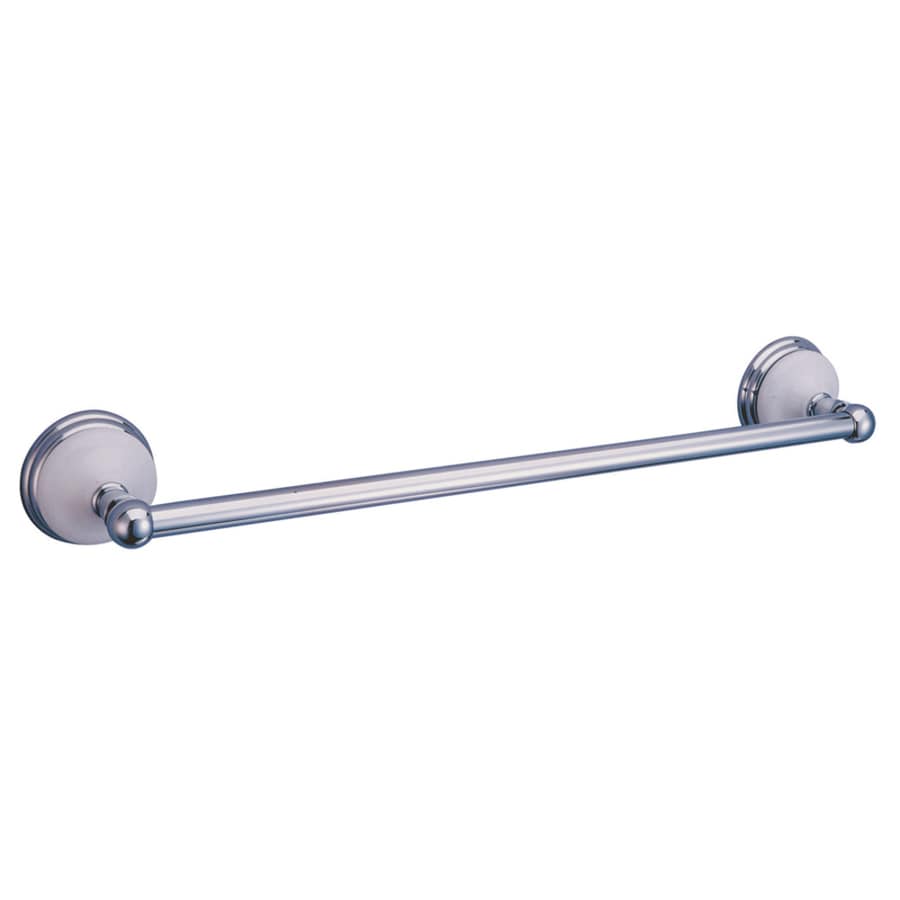 Shop Kingston Brass Templeton 18-in Polished Chrome Single Towel Bar at