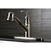 Kingston Br Templeton Satin Nickel 1 Handle Deck Mount Pull Kingston Br Templeton Satin Nickel 1 Handle Deck Mount Pull Out Kitchen Faucet