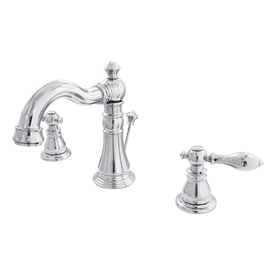 Shop Kingston Brass American Classic Chrome 2Handle Widespread Bathroom Sink Faucet at Lowes.com