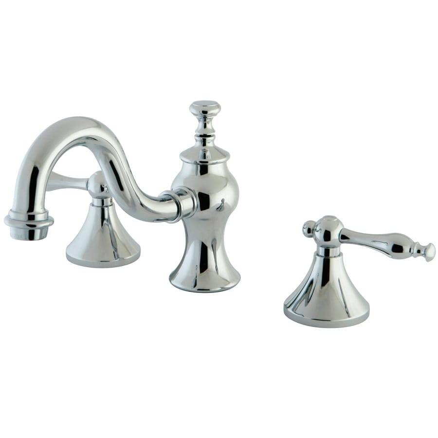 Kingston Brass Lava Chrome 2-Handle Widespread Bathroom Faucet (Drain ...