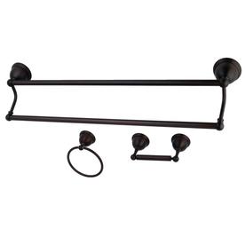 Decorative Bathroom Hardware Sets At Lowes Kingston Br 3 Piece Restoration Oil Rubbed Bronze Decorative Bathroom Hardware Set