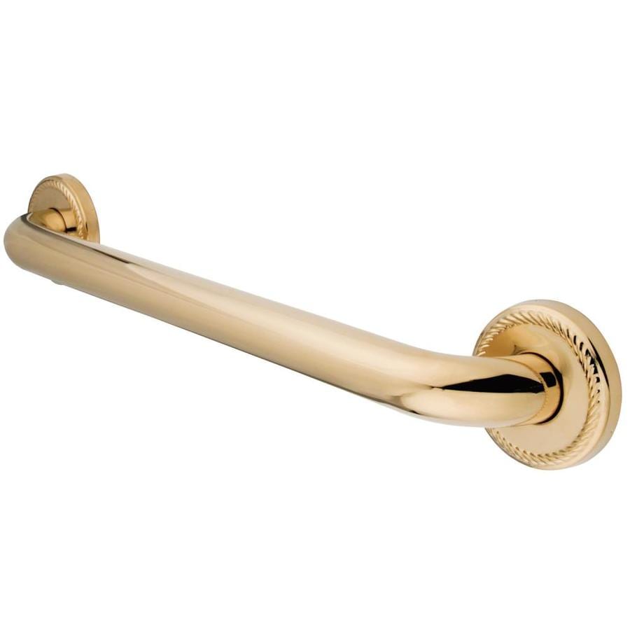 Kingston Brass Regency 18-in Polished Brass Wall Mount Grab Bar