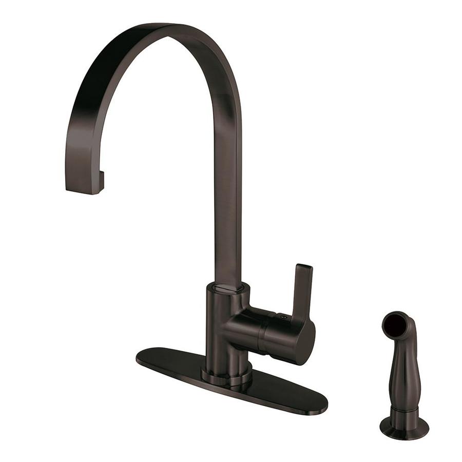 Kingston Brass Modern Oil Rubbed Bronze 1Handle Deck Mount Higharc