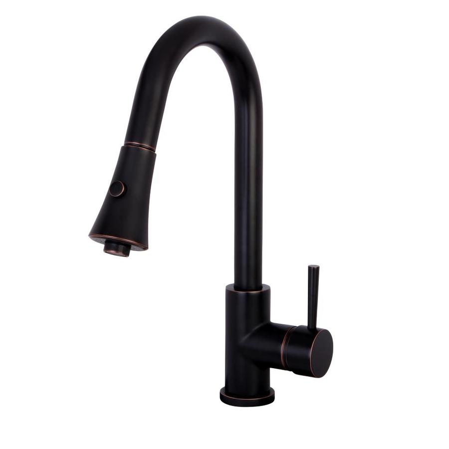 Shop Kingston Brass Modern Naples  Bronze 1 Handle Pull 