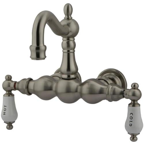 Kingston Brass Vintage Brushed Nickel 2-Handle Residential Wall Mount