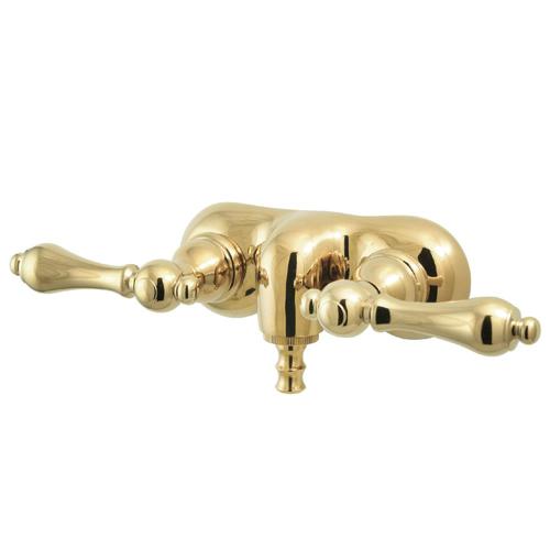 Kingston Brass Vintage Wand-Wasserhahn – Poliertes Chrom, Für Badewanne, Aus Messing