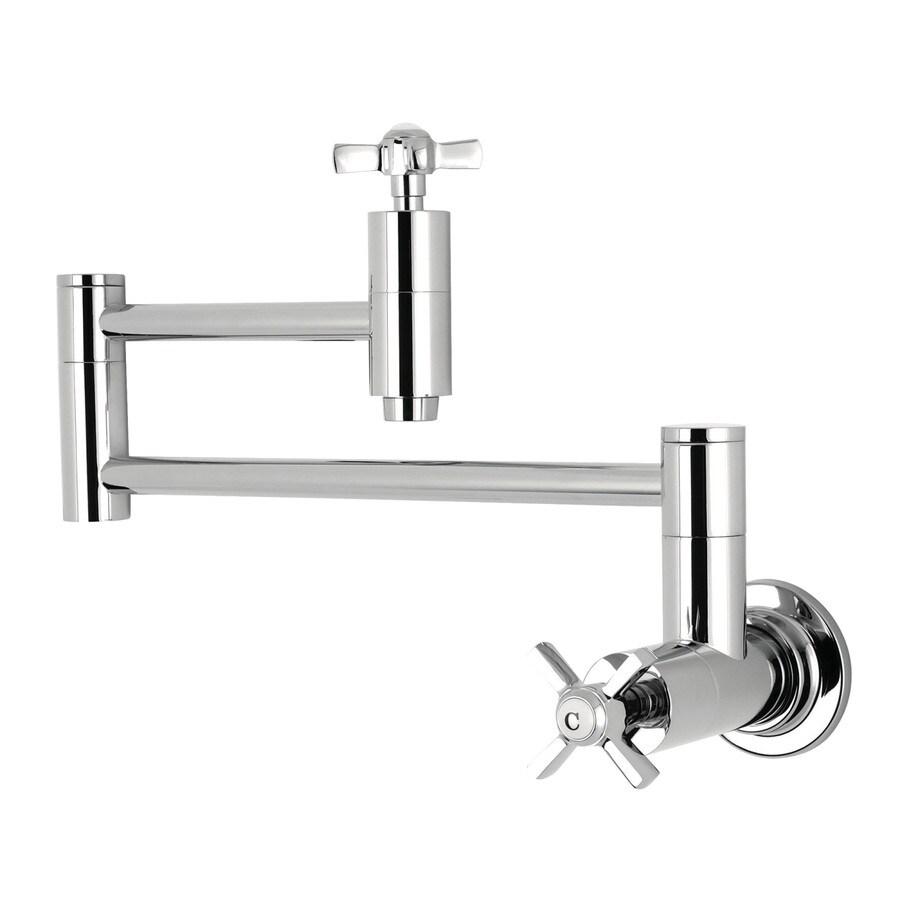 Kingston Brass Millennium Polished Chrome 2 Handle Wall Mount Pot