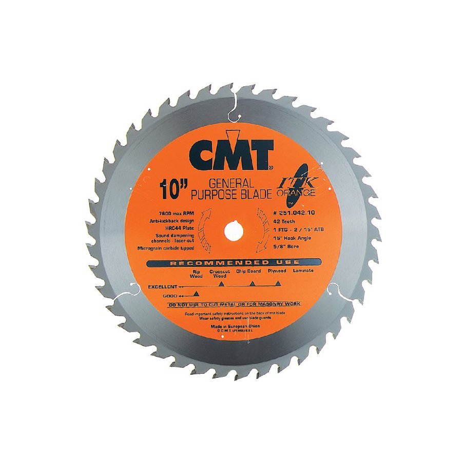 CMT 251.040.08 8-1/4" 40-Tooth Continuous Circular Saw Blade