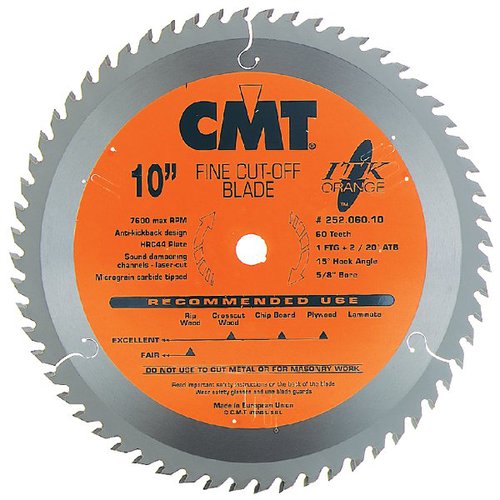 CMT Industrial 10in Continuous Carbide in the Circular Saw Blades