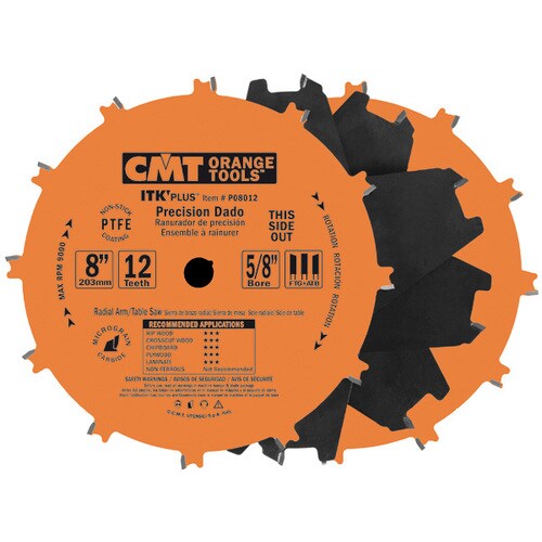 CMT 8in 12Tooth Dado Circular Saw Blade Set in the Circular Saw